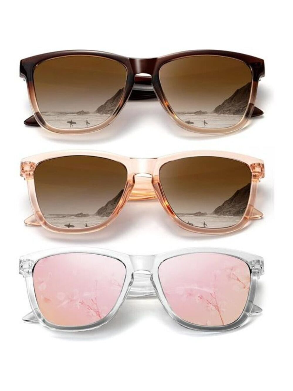 Polarized Square Sunglasses Women UV400 Protection Fashion Shades Summer